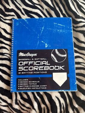 McGregor Blue Baseball & Softball Official Scorebook